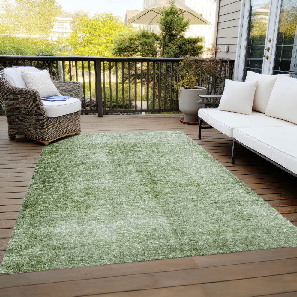 Machine Washable Indoor/Outdoor Chantille ACN1884 Aloe 3' x 5' Rug
