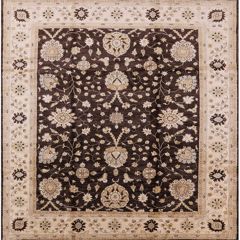 Ahgly Company Indoor Square Mid-Century Modern Area Rugs, 4' Square