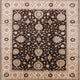 Ahgly Company Indoor Square Mid-Century Modern Area Rugs, 4' Square