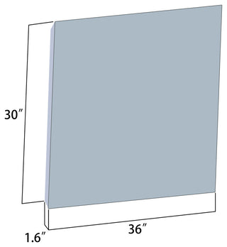 Rectangular LED Lighted Accent Bathroom/Vanity Wall Mirror, 36"