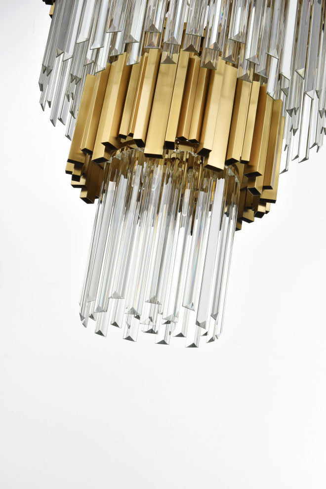 Home Living 40" Chandelier, Satin Gold