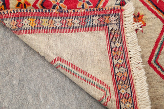 Consigned, Hand-Knotted Geometric Gabbeh Persian Oriental Rug, Brown, 6'7"X2'10"