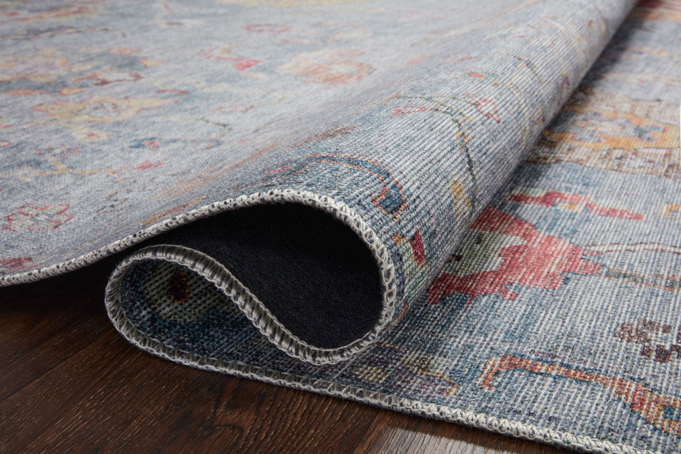 Loloi II Elysium Denim / Multi 3'-6" x 5'-6" Accent Rug