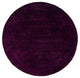 Overdyed One-of-a-Kind Hand-Knotted Area Rug Purple, 6' 1" x 6' 1"