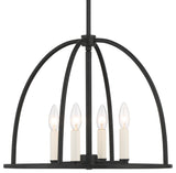 Crystorama Lighting Group ABB-3004 Abbott 4 Light 18"W Taper - Black