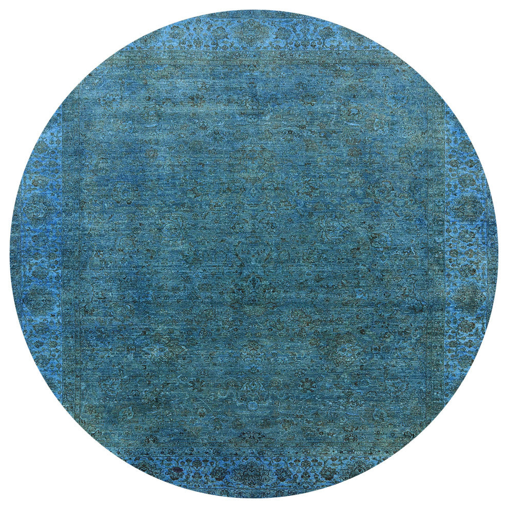 Ahgly Company Indoor Round Mid-Century Modern Area Rugs, 8' Round