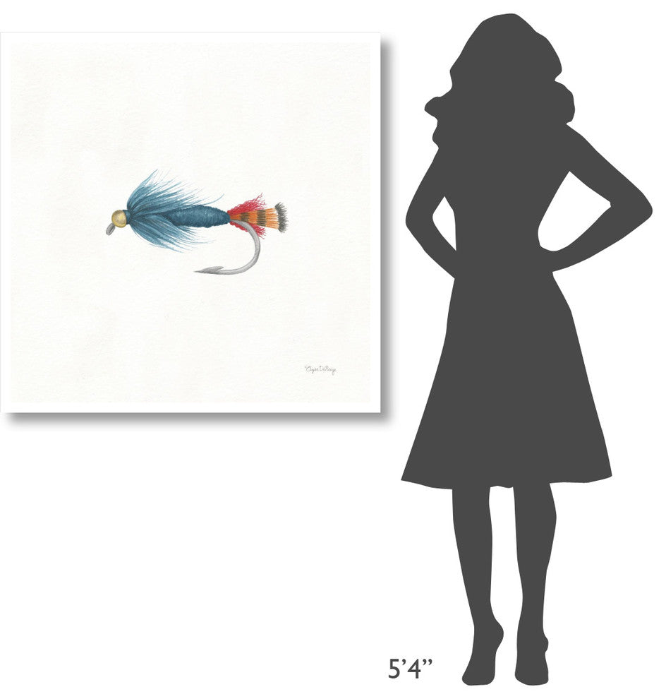 "Gone Fishin IX" Digital Paper Print by Elyse DeNeige, 38"x38"
