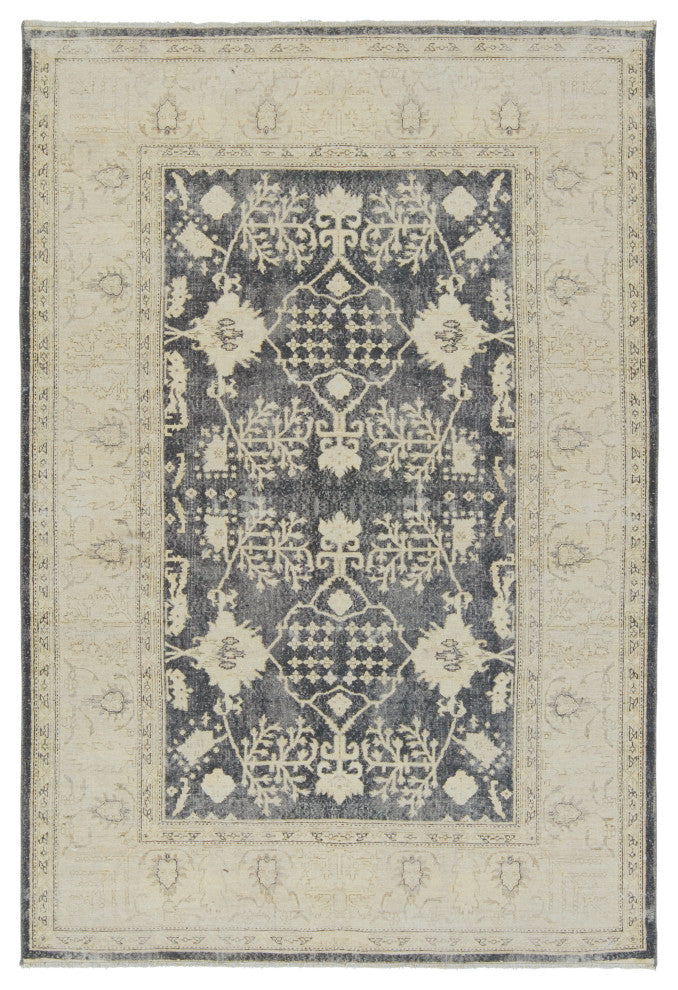 Jaipur Living Pia Medallion Navy/ Cream Area Rug 4'X6'