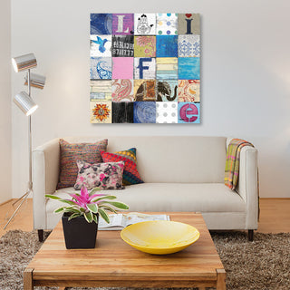 "Boho Life" by Charlie Carter, Canvas Print, 12"x12"