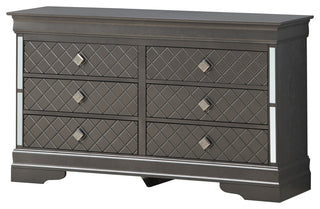 Verona 6-Drawer Dresser, Charcoal
