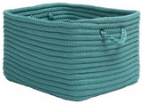 Colonial Mills Basket Modern Farmhouse Home Blue Lagoon Rectangle