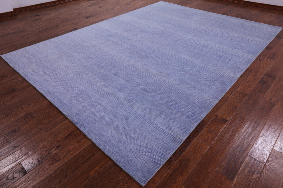 9' 0" X 12' 3" Wool and Silk Savannah Grass Handmade Rug Q12008