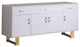 Tyrion High Gloss Lacquer Sideboard, White