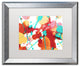 ''Paint Party 6'' Matted Framed Art, Silver Frame, White Matte, 20x16
