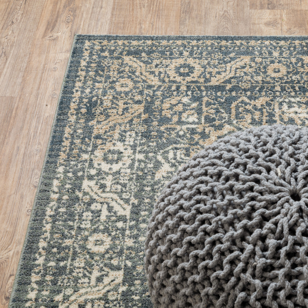 Oriental Weavers Fiona Indoor Rug Blue/ Beige 5'3" X 7'3"