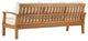 Lounge Sofa, Wood, Brown Natural White, Outdoor Patio Balcony Cafe Bistro Garden