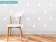 Triangle Fabric Wall Decals, Set of 32, White