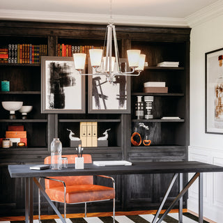 Capital Lighting 414151-331 Braylon 5 Light 26"W Chandelier - Brushed Nickel