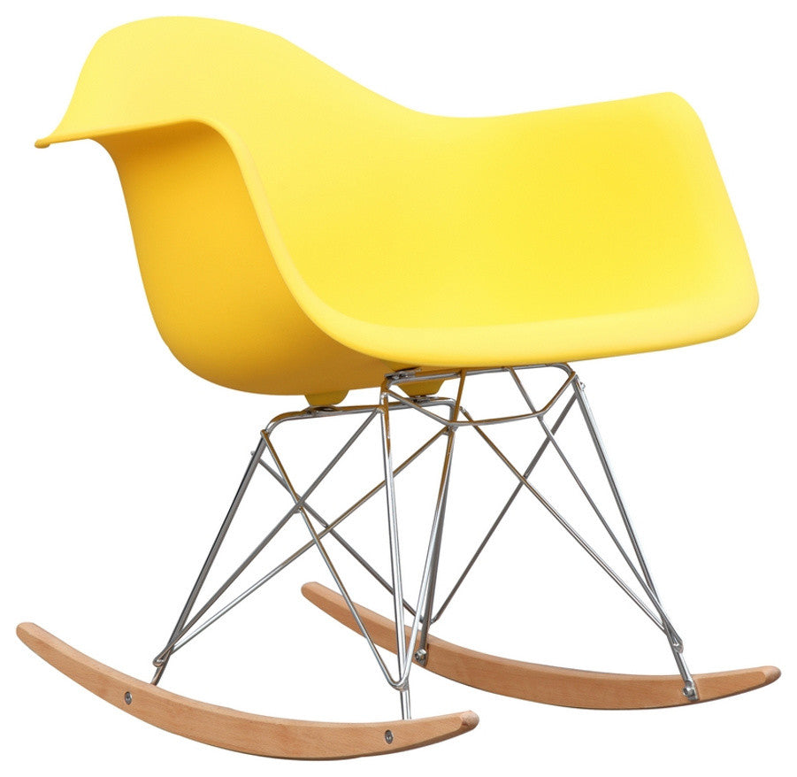 Modern Classics Rocker Arm Chair, Yellow