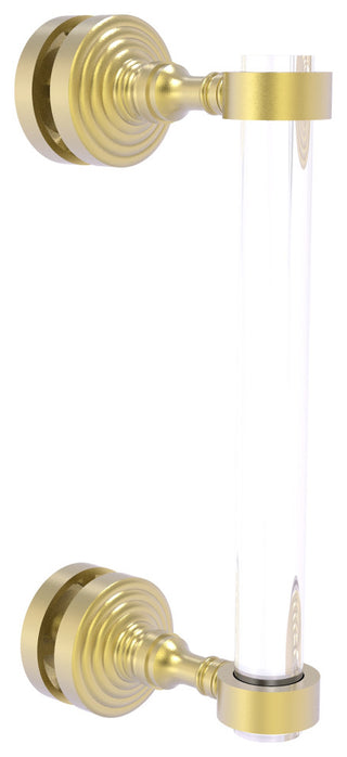 Pacific Grove 8" Single Side Shower Door Pull, Satin Brass