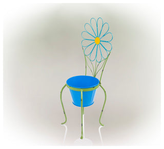 Blue Flower Planter Stand