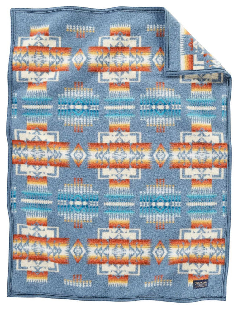 Pendleton Chief Joseph Crib Blanket Slate