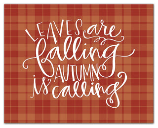 Plaid Autumn Calling 16"x20" Canvas Wall Art