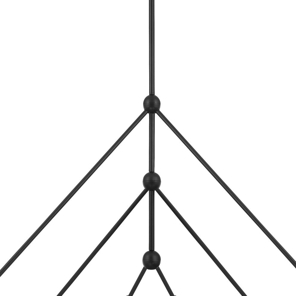 Omni 6-Light Matte Black Chandelier