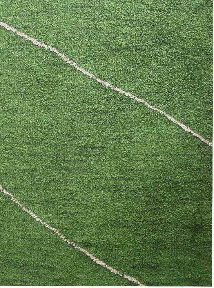 HAND KNOTTED LOOM SILK ECO-FRIENDLY AREA RUGS-Rectangle,Green Beige,Geometric, [Rectangle] 5'x8'