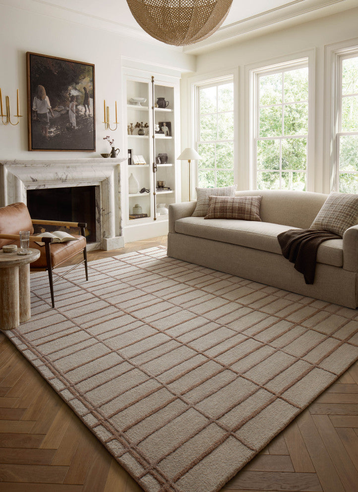 Chris Loves Julia x Loloi Bradley Rose / Blush 7'-9" x 9'-9" Area Rug