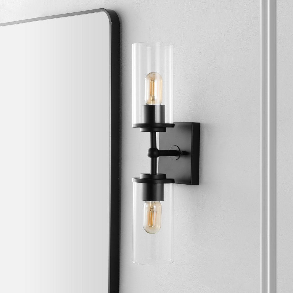 Safavieh Lolita 2 Lt 6" Wall Sconce, Black
