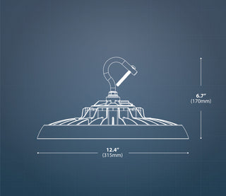 HBC4 LED Low/High Bay, Black, 102 Watt, 4000k
