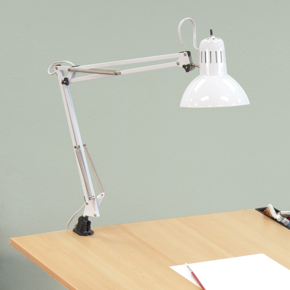 Swing Arm Lamp, White