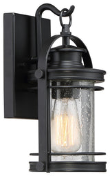 Booker 1-Light Outdoor Lantern, Mystic Black