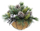 13" Xmas Mix Wall Basket