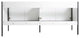 Oakville Bath Vanity, Ceramic Sink, White Matte, 72 Inch, Black Hardware