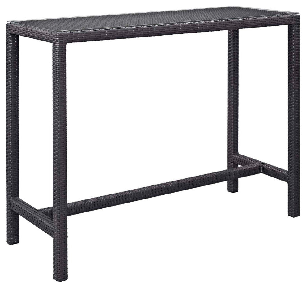 Espresso Peridot Convene 5-Piece Outdoor Patio Pub Set
