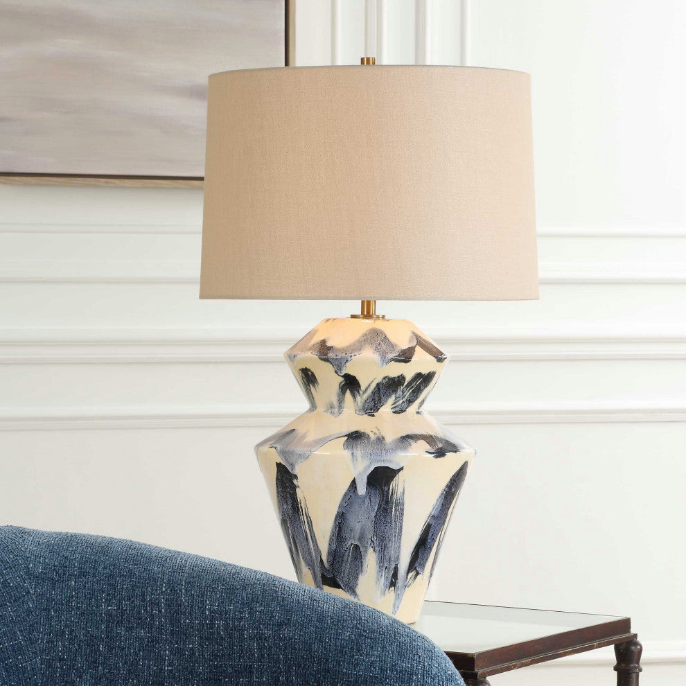 Uttermost Oranda Abstract Geometric Table Lamp