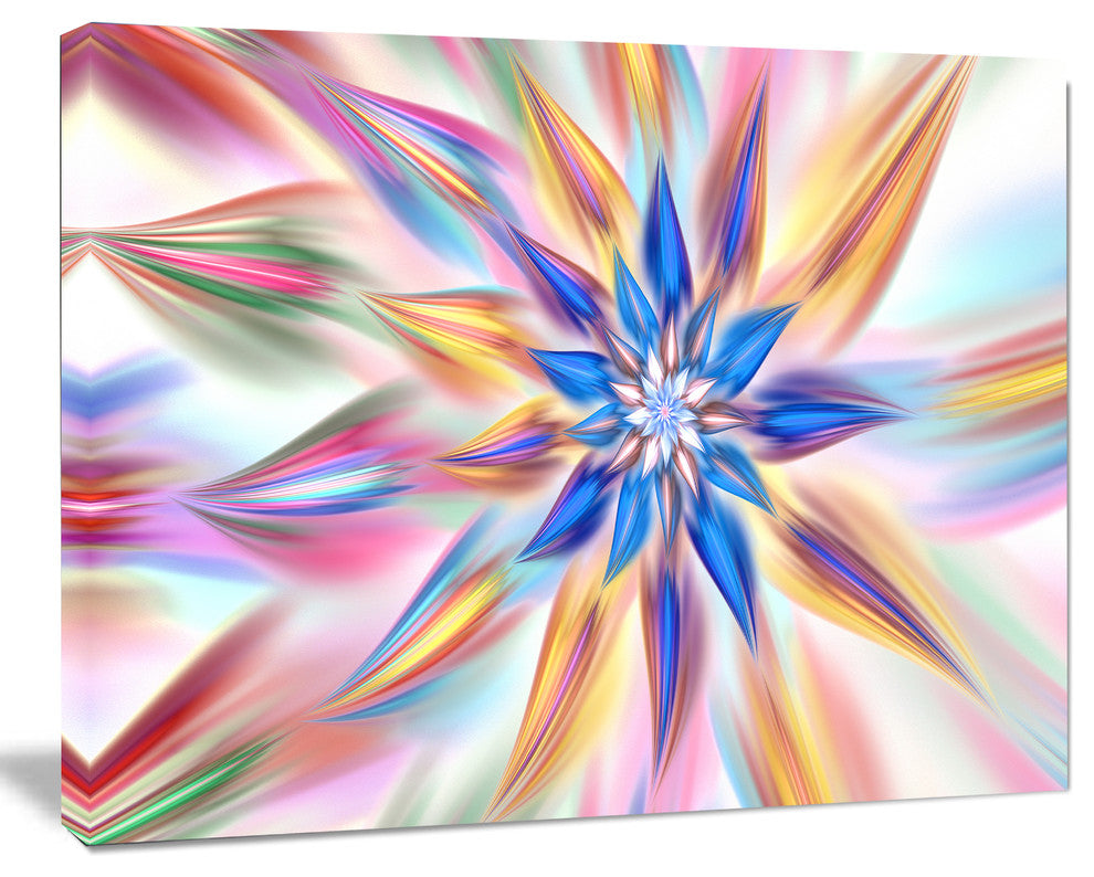 Exotic Dance of Multi Color Petals, Large Floral Canvas Art Print, 60x40