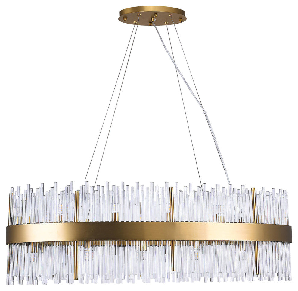 Bethel International MU57OVG 24 Light Chandelier, Gold