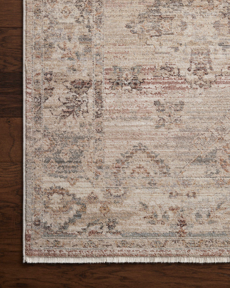 Loloi Lyra Blush / Dove 2'-7" x 16'-0" Runner Rug
