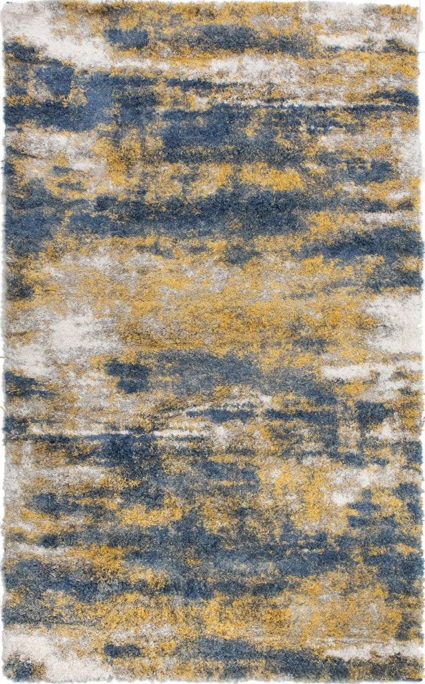 Noori Rug Shag Madison Blue/Gold Rug