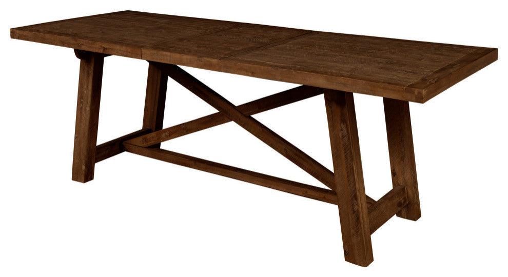 Newberry Rectangular Dining Table, Medium Brown