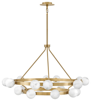 Fredrick Ramond Selene Chandelier, Lacquered Brass, Large