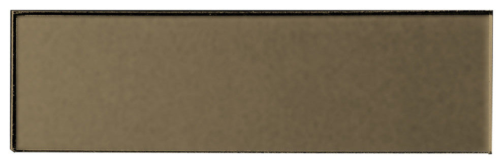 Forever 3"x12" Glass Subway Tile,Matte Bronze, Piece