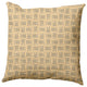 Criss Cross Bunnies Easter Decorative Throw Pillow, Corn Yellow, 26x26"