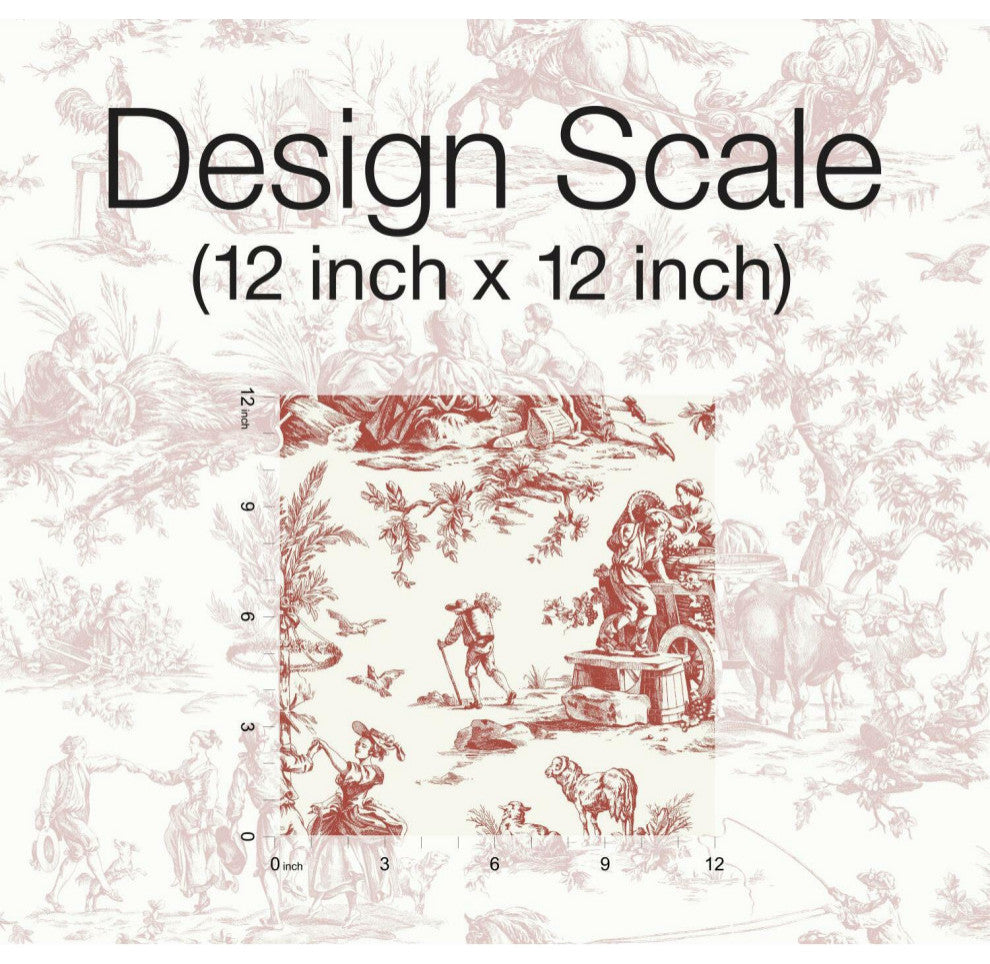 Seasons Toile Wallpaper