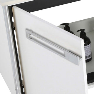 Oakville Bath Vanity, Ceramic Sink, White Matte, 30 Inch, Chrome Hardware