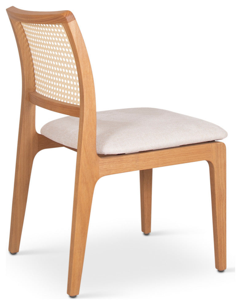 Larissa Side Chair, Set of 2, Damasco, Natural