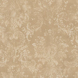 Weathered Damask Wallpaper, Dark Beige, Bolt